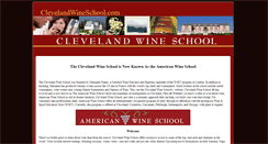 Desktop Screenshot of clevelandwineschool.com